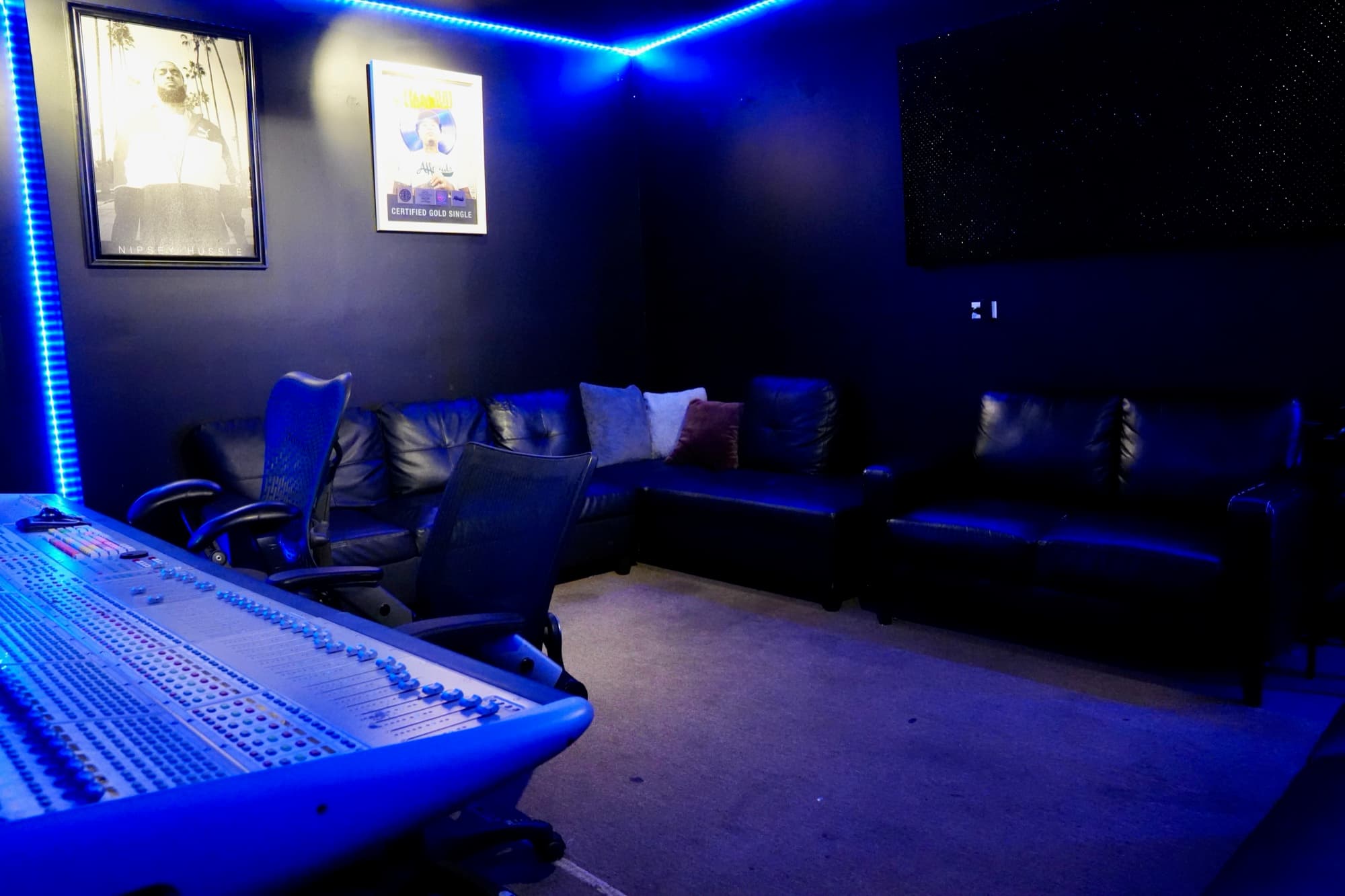 The Audio Lounge control room, the Artist Package team's home base